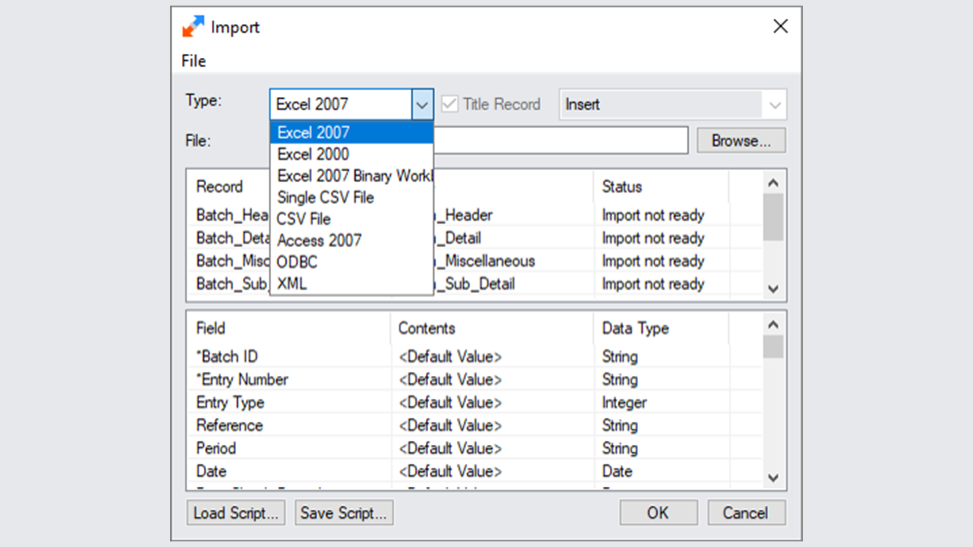 Batch Import/Export