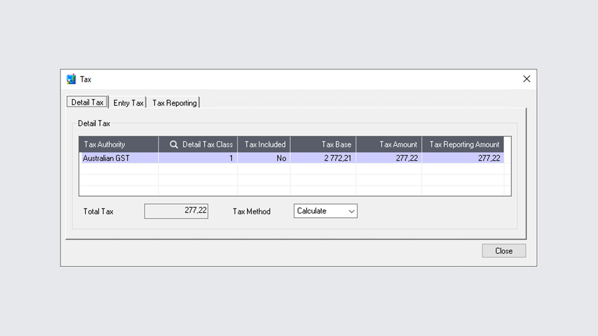 Tax Tracking